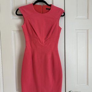 Karen Millen Neon Pink Bodycon Dress UK 8 EU 36 US 4 XS